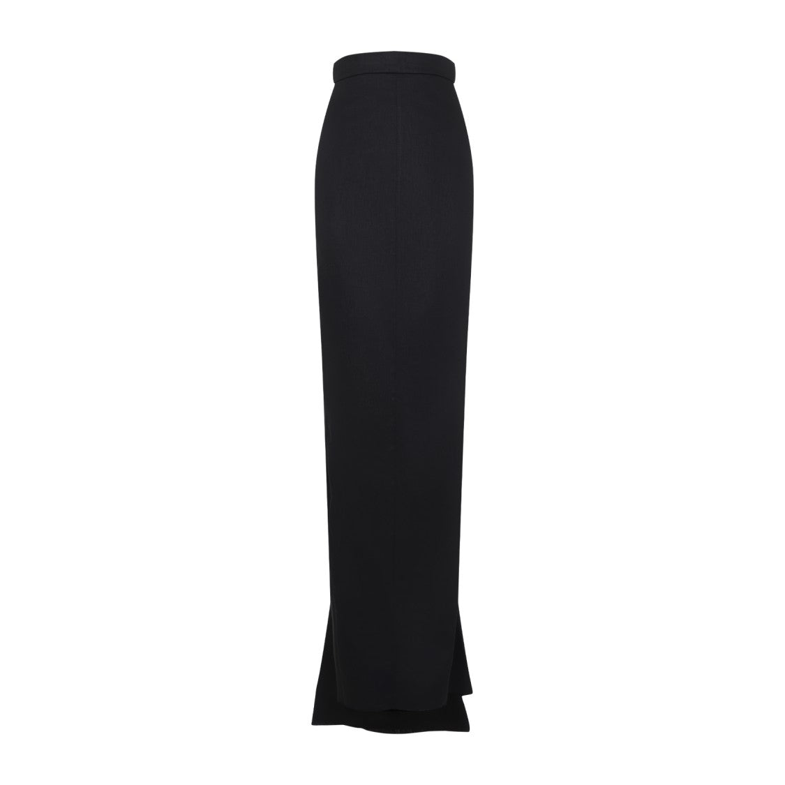 Rick Owens Linen Maxi Skirt With Tailored Waistband