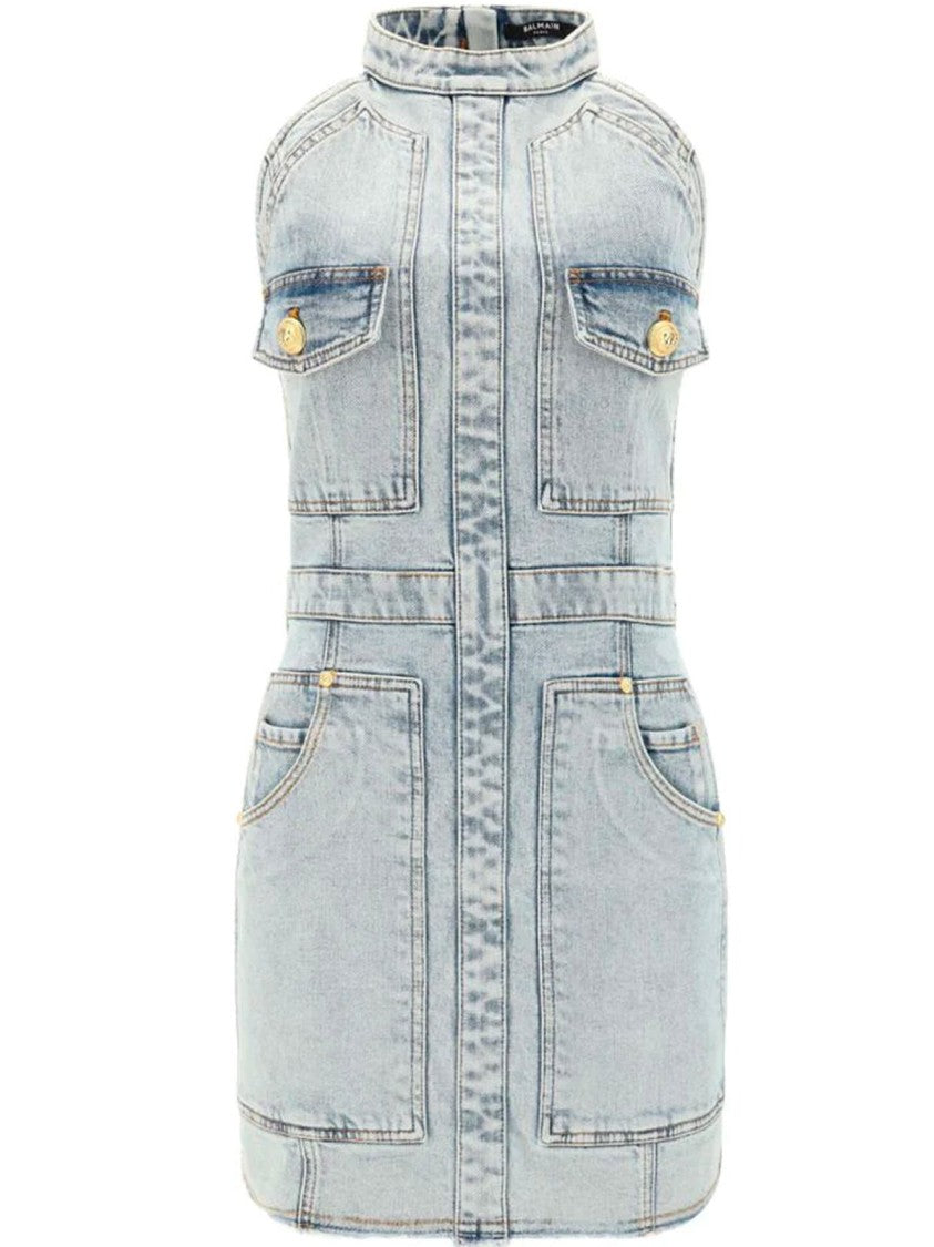 Balmain Denim Mini Dress