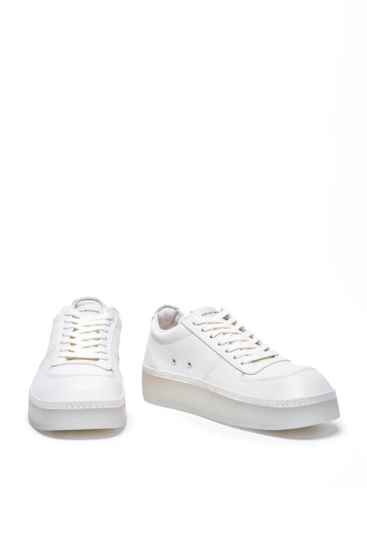 Emporio Armani Polyurethane Sneakers - White