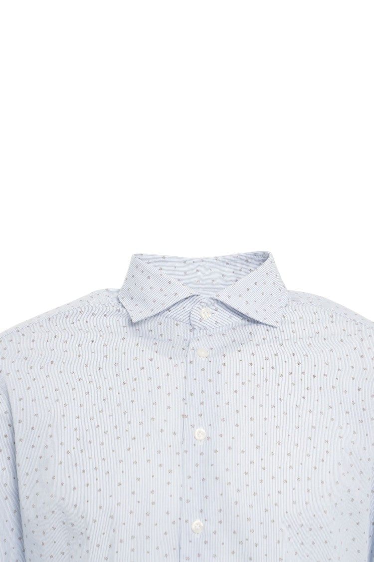 Bastoncino Bastoncino Long Sleeve Shirt With Subtle Motif And Classic Collar