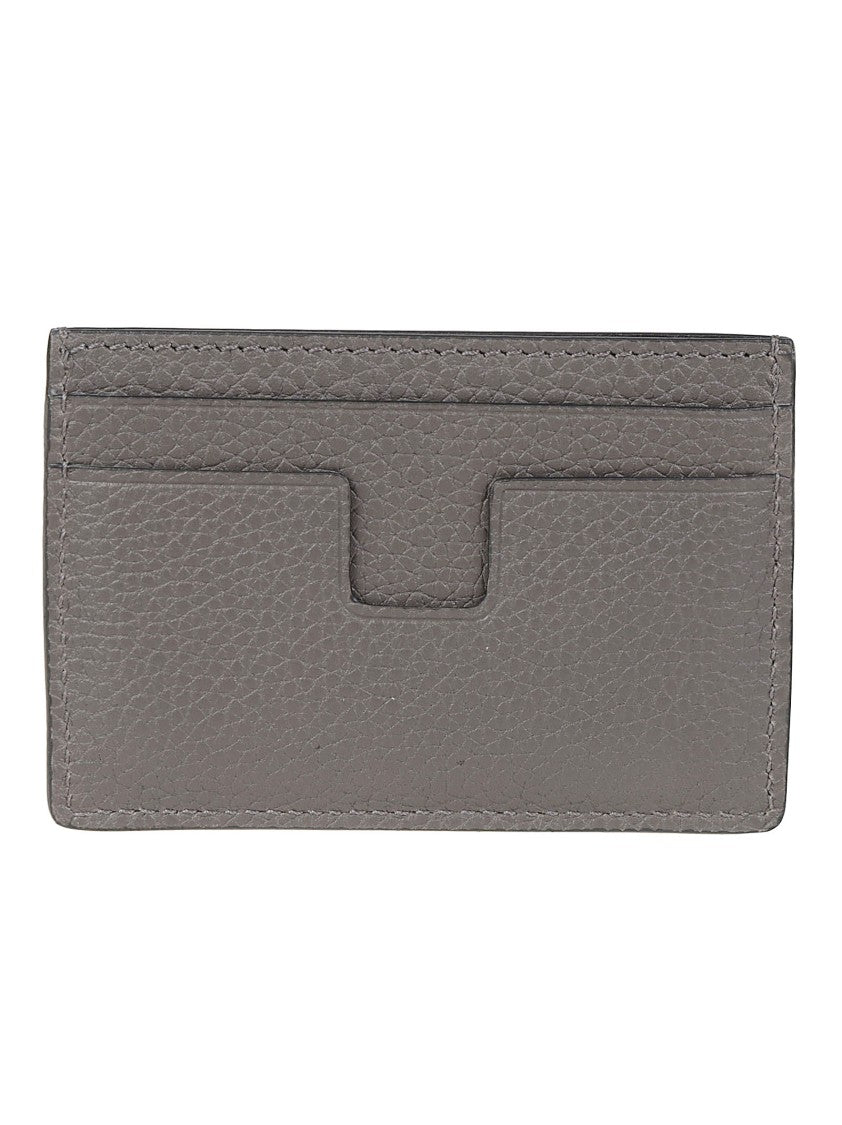Tom Ford T Line Classic Textured Calf Leather Cardholder