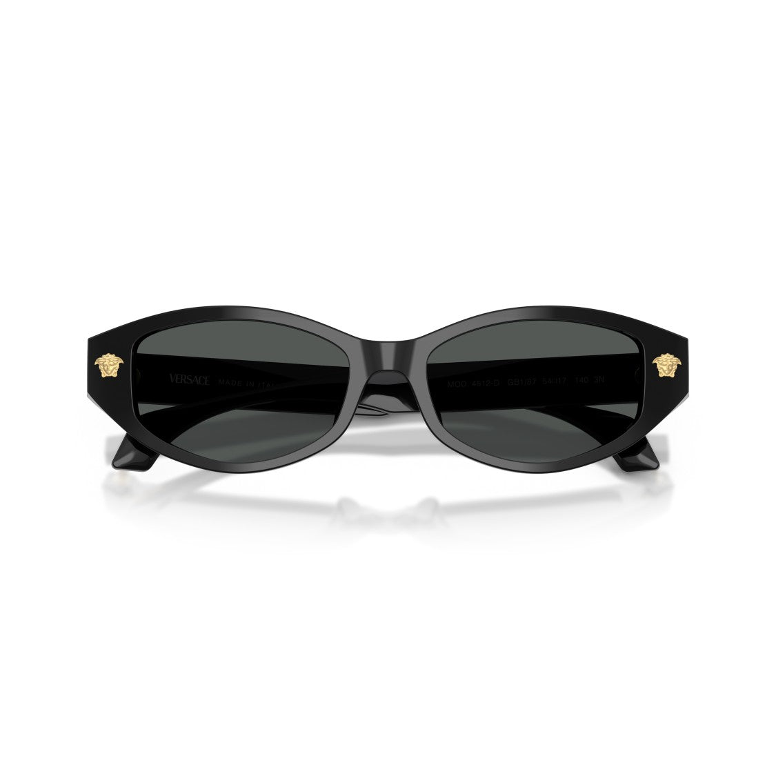Versace 0Ve4512d Tortoiseshell Acetate Oval Sunglasses With Gold Medusa Accents