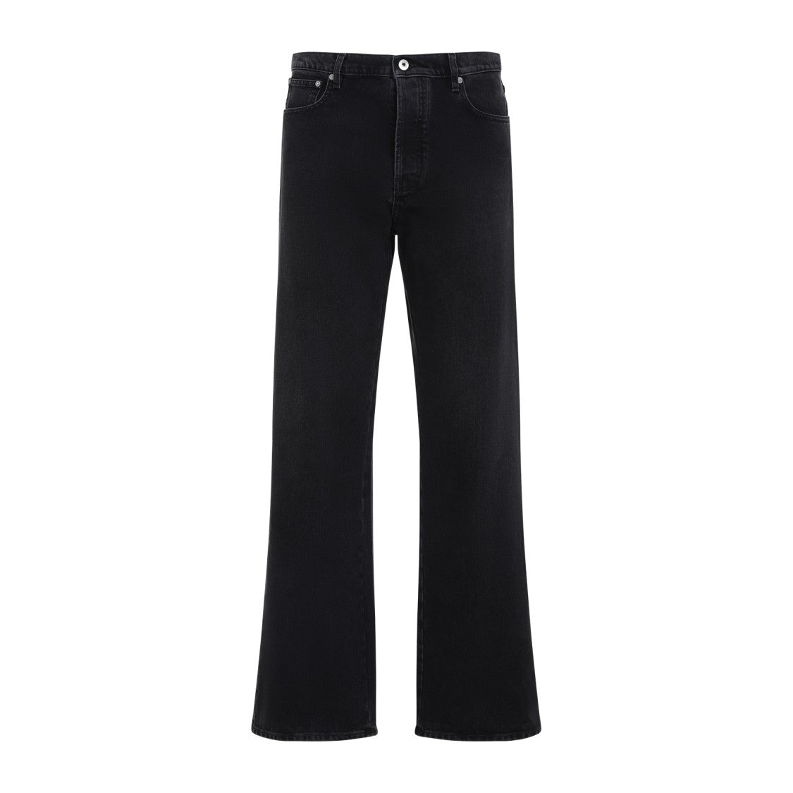 Off-White Diag Relaxed Black Cotton Jeans