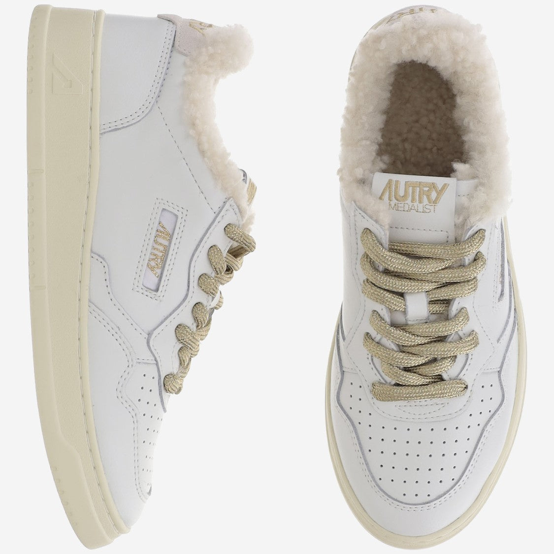 Autry Low Medalist Leather Sneakers