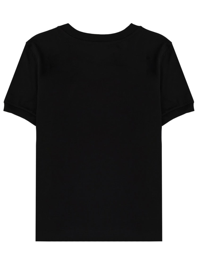 Dolce & Gabbana Cropped Boxy Embellished Logo T-Shirt