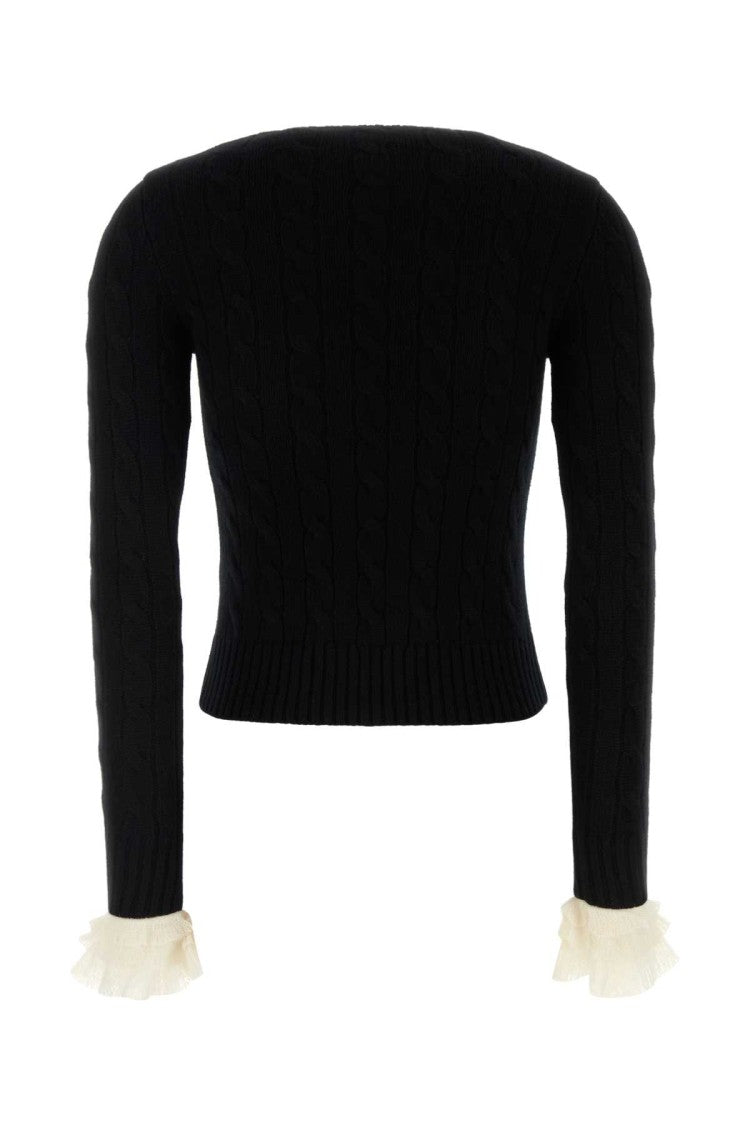 Valentino Garavani Black Cashmere Sweater