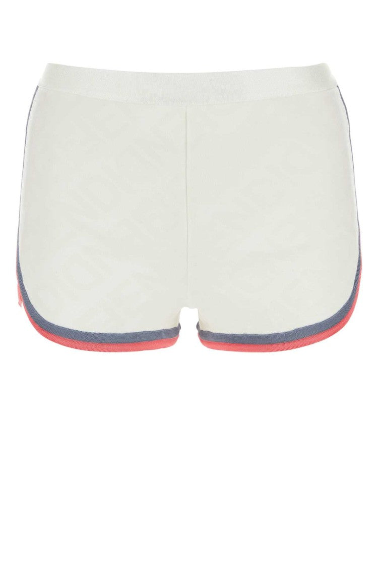 Fendi Ivory Viscose Blend Shorts