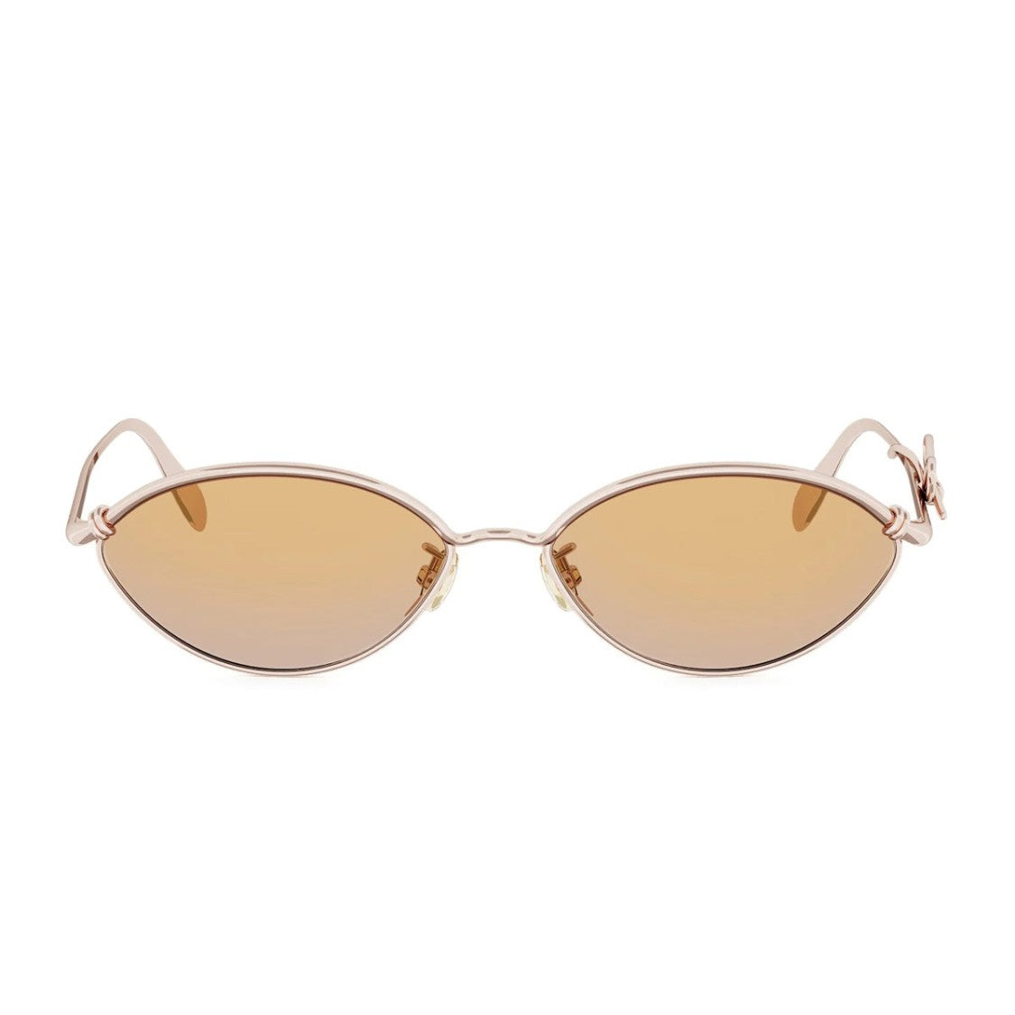 Dior Dior Bow R1u Oval Sunglasses With Delicate Metal Accents