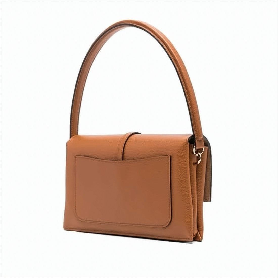Tod's Structured Calf Leather Tote Bag With T-Shaped Clasp