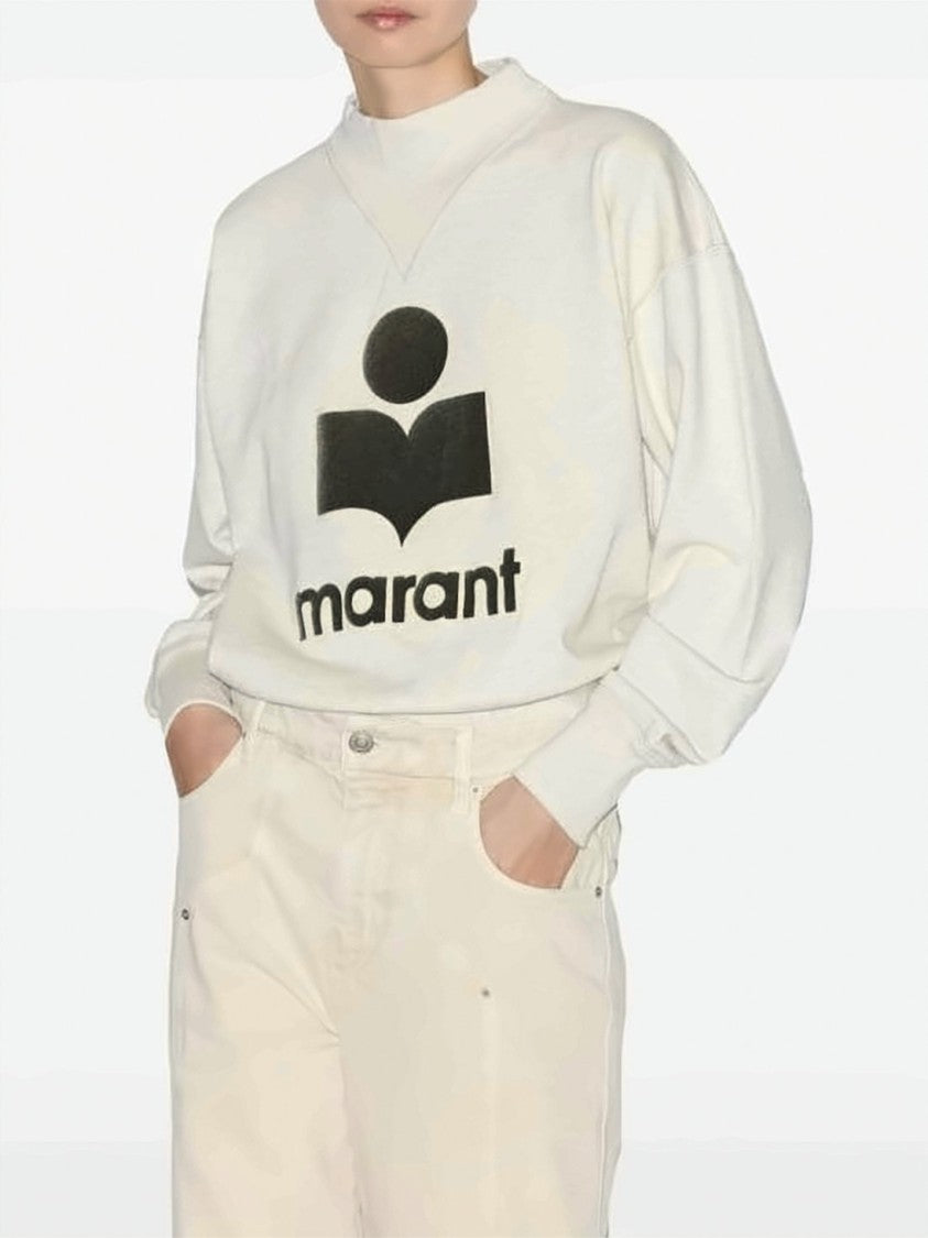 Isabel Marant Relaxed-Fit Crewneck Sweatshirt With Graphic Logo Detail