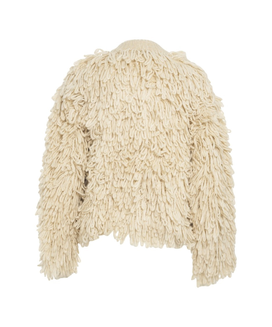 Liu Jo Knit Cardigan With Frayed Details