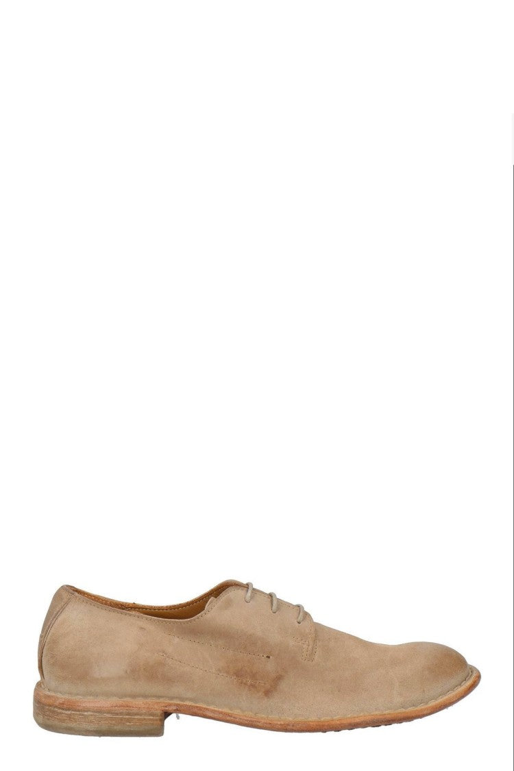 Moma Beige Leather Brogues