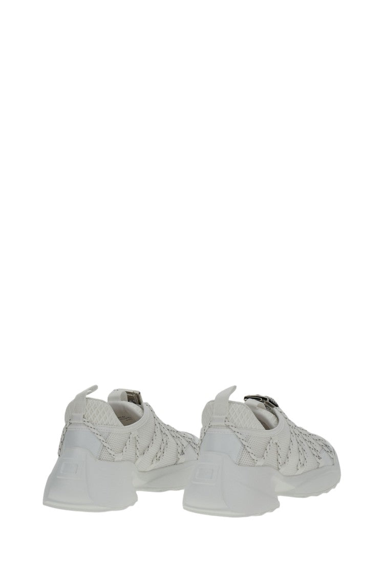 Roger Vivier Sporty Sneakers With Textured Mesh Upper