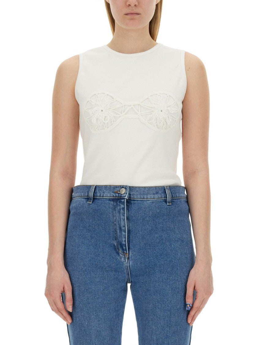 Magda Butrym T-Shirt Crochet Bra