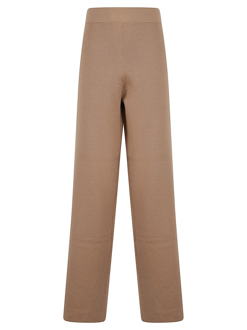 Fabiana Filippi Brown Wool Trousers With High Waist