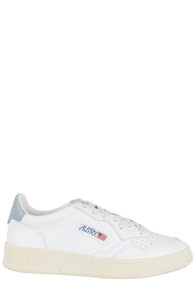 Autry Medalist Classic White Leather Low-Top Sneakers