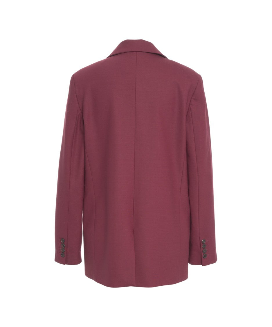 Ottod'ame Single-Breasted Blazer With Classic Notch Lapel