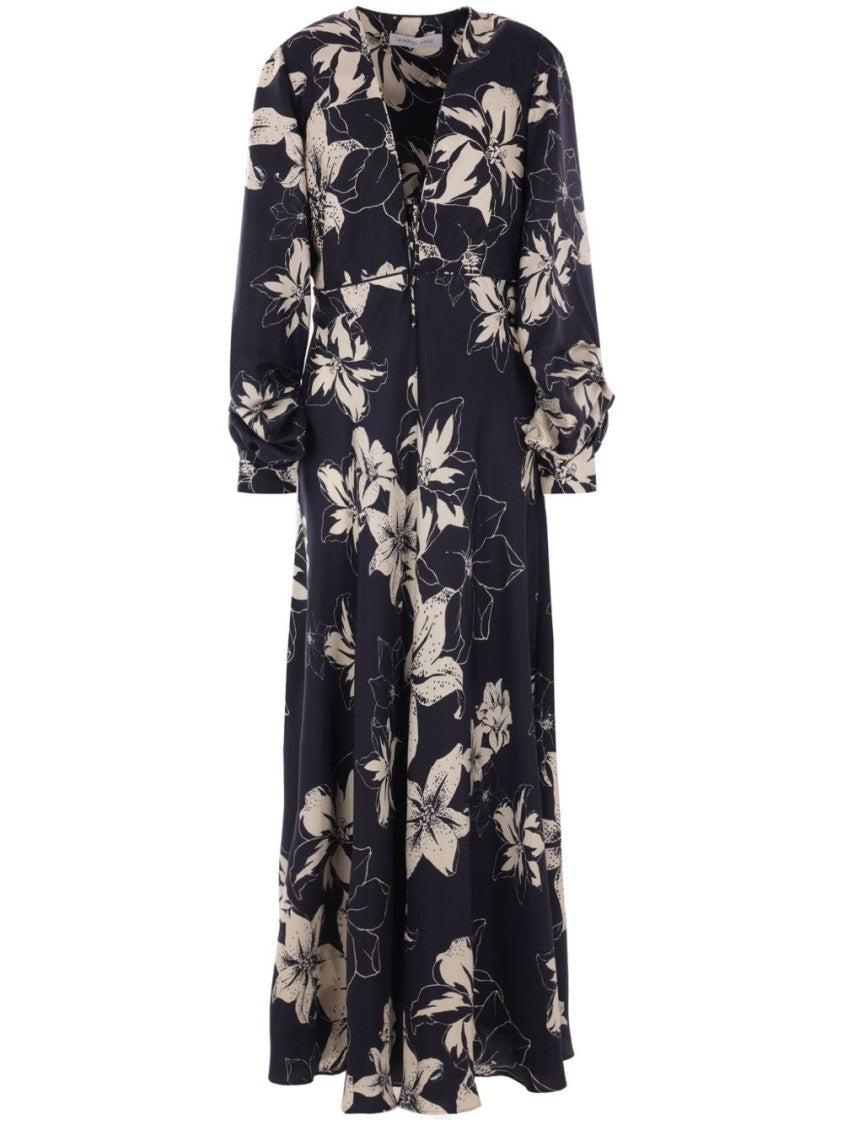 Raquel Diniz Valerie Long Dress With Floral Print