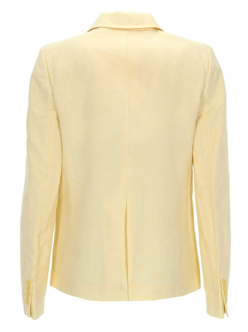 Michael Michael Kors Single Breasted Linen Blend Blazer