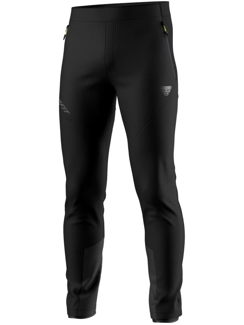 Dynafit Slim-Fit Black Hybrid Pants With Knee Reinforcements