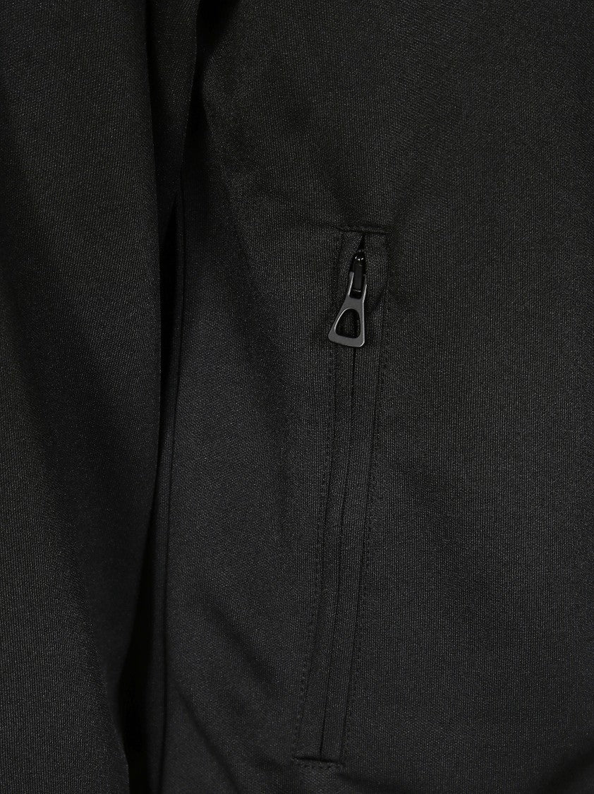 Palm Angels Zip-Up Black Jacket With High Collar