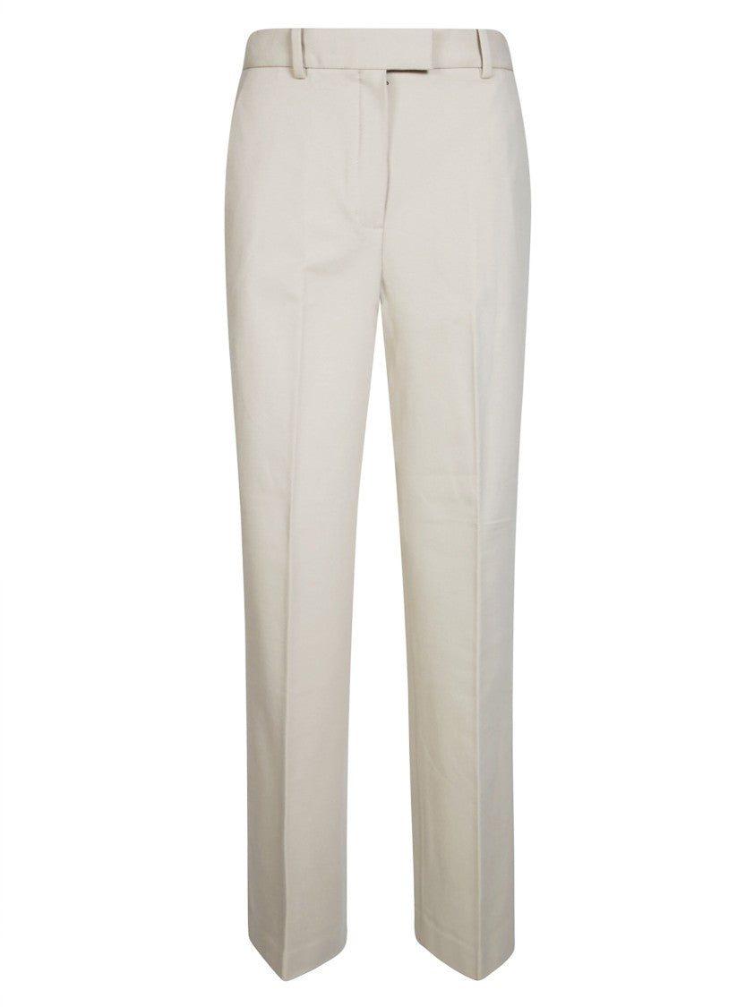 Circolo Tailored Mid-Rise Straight-Leg Pants