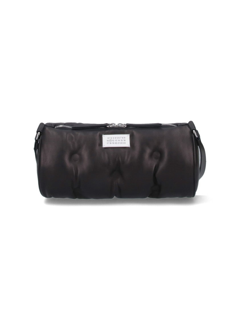 Maison Margiela Black Nappa Leather "Glam Slam" Shoulder Bag
