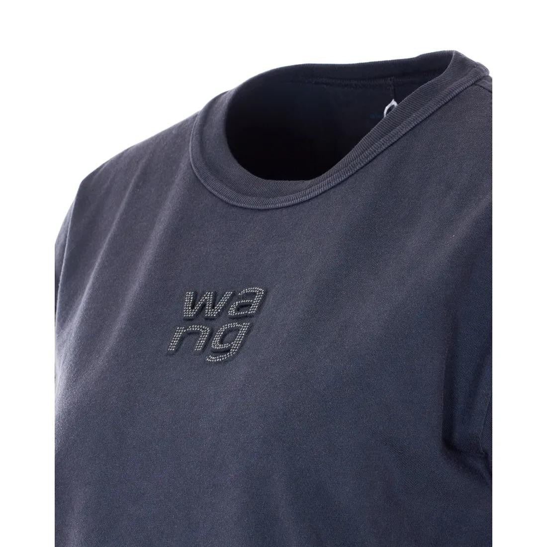 Alexander Wang Ss Tee With Hotfix Logo