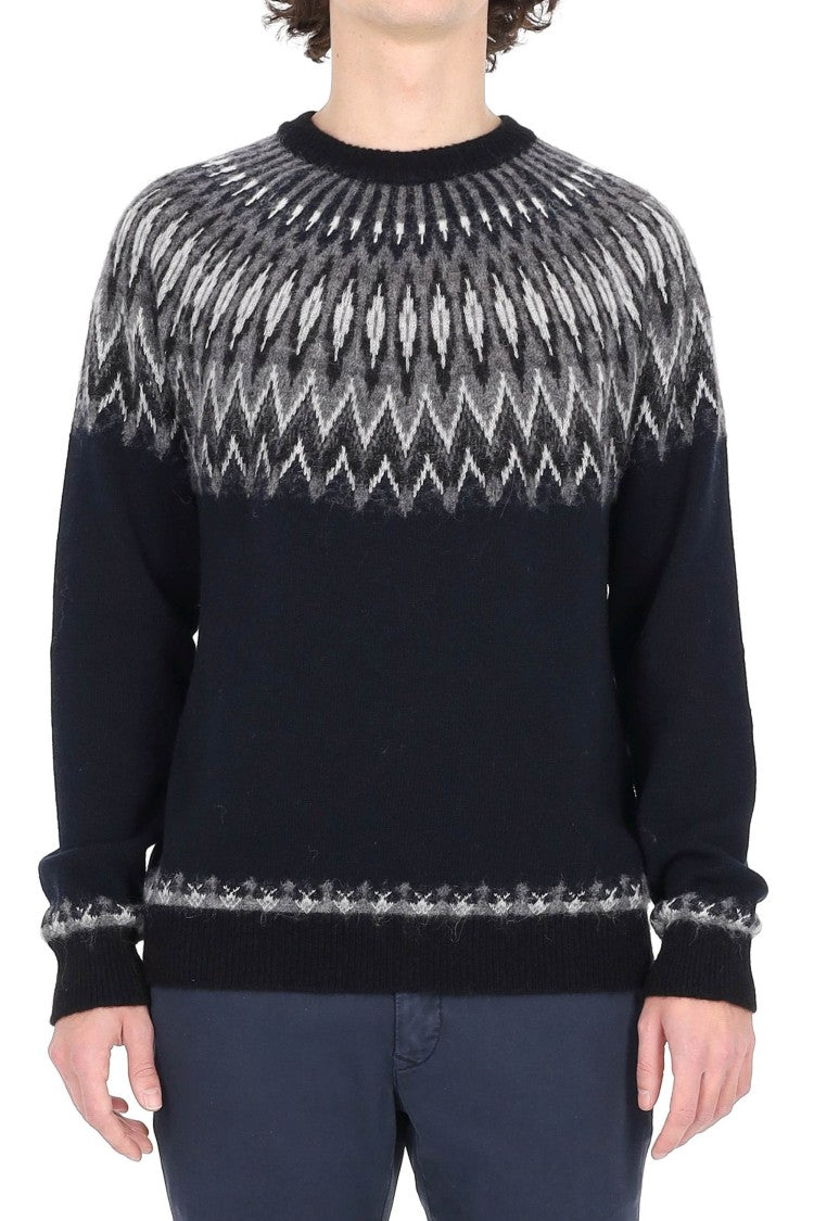 Roberto Collina Norwegian Wool-Alpaca Crewneck Sweater