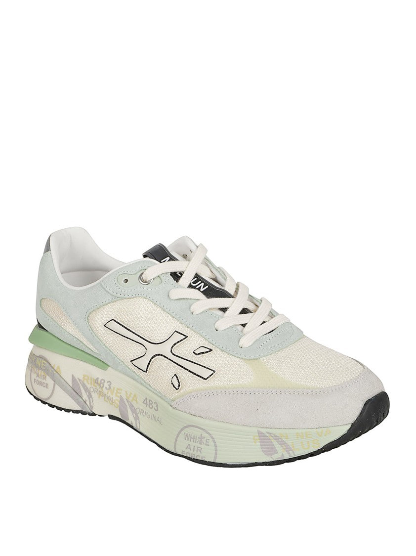 Premiata Multicolor Smooth Leather And Suede Sneakers