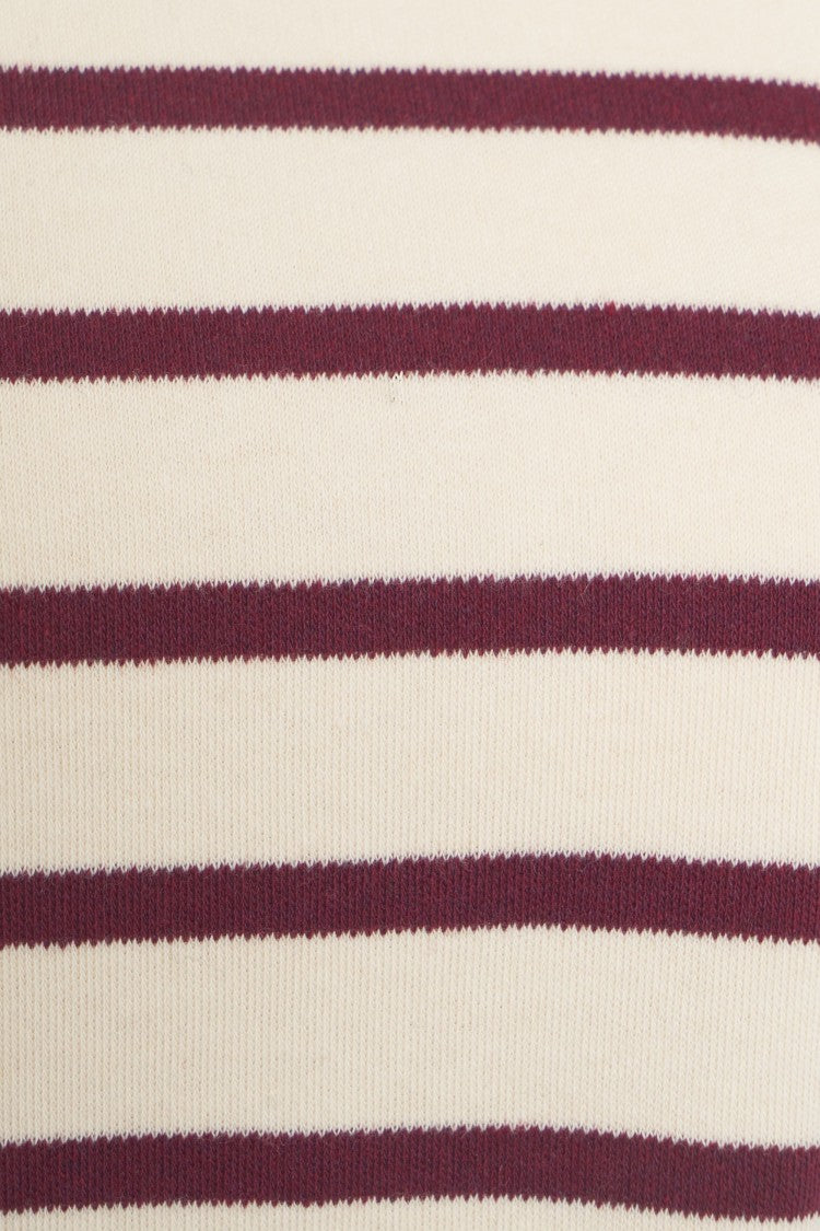 8Pm Cropped Turtleneck Sweater With Contrasting Stripes