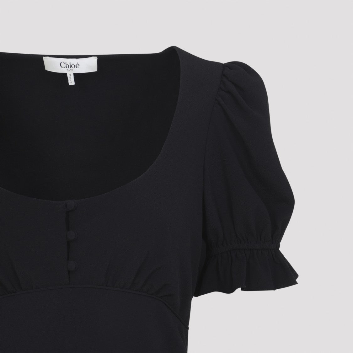 Chloé Flowing Midi Dress With Fitted Bodice