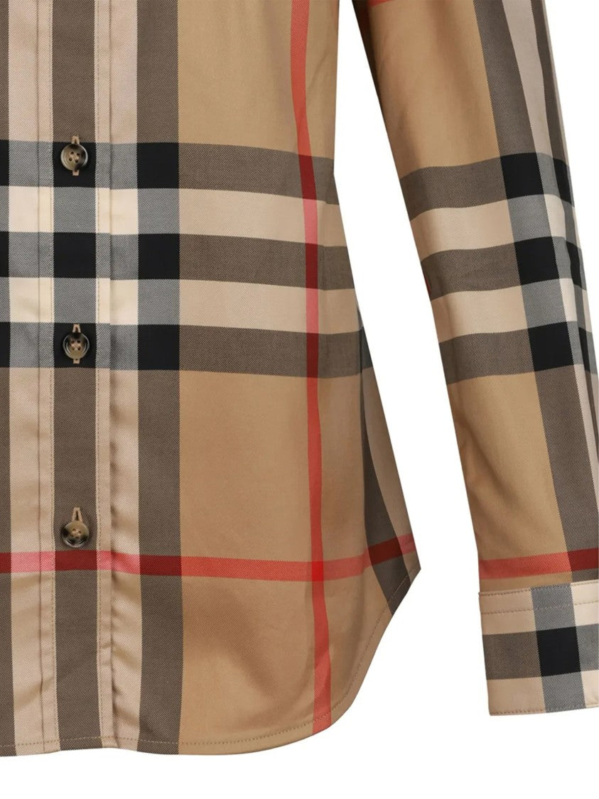 Burberry Classic Button Down Check Pattern Shirt