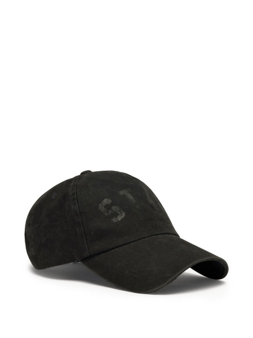 Golden Goose Gray And Black Six-Panel Hat