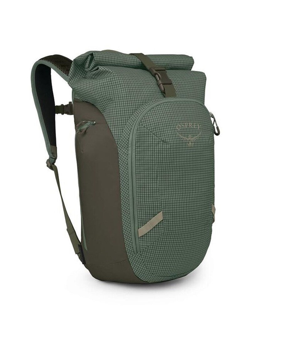 Osprey Pine Leaf Earl Grey Transporter Roll Nylon Backpack