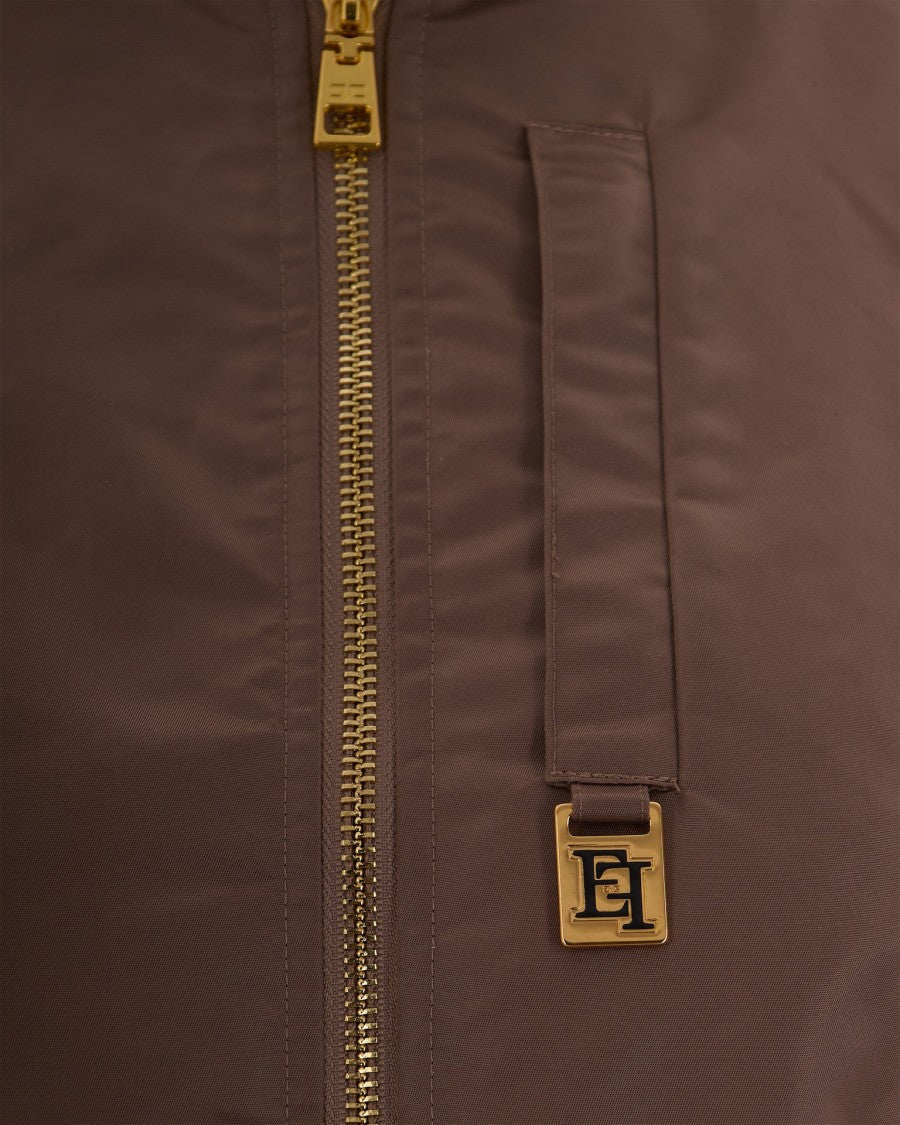 Elisabetta Franchi Nylon Bomber Jacket