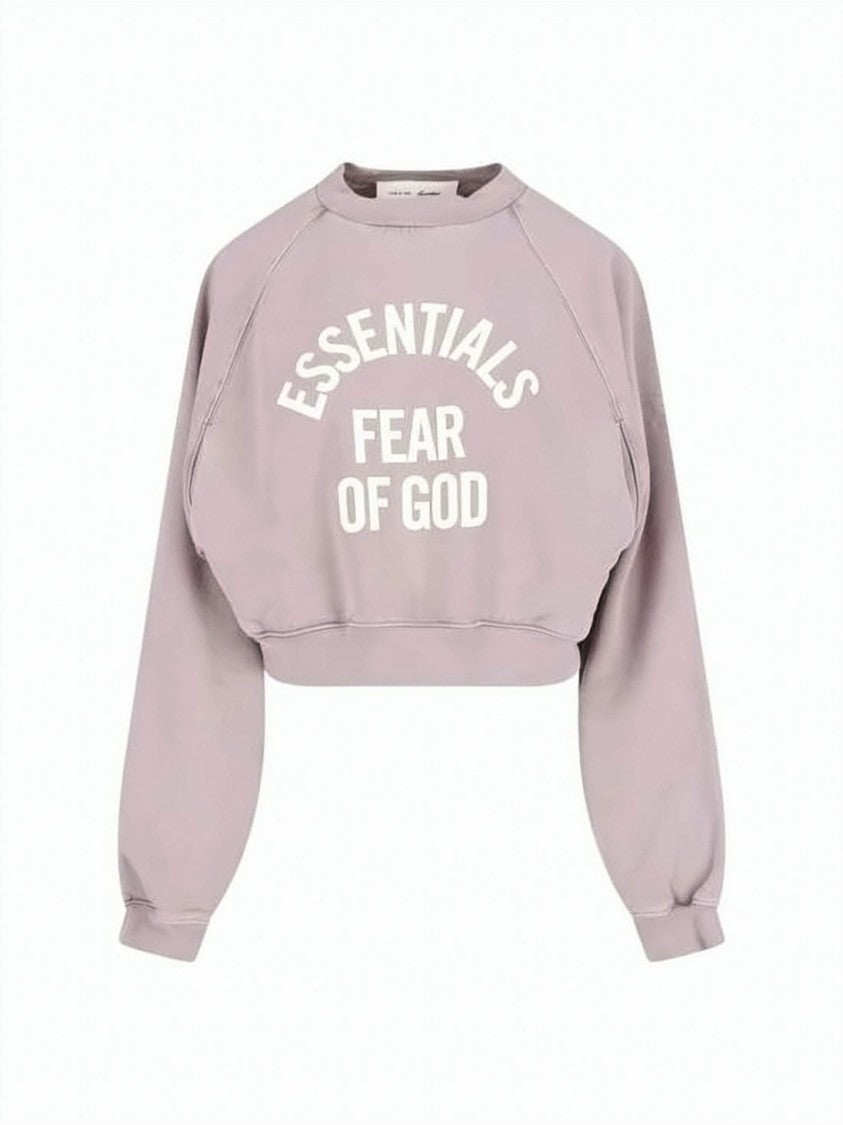 Fear Of God Cropped Long-Sleeve Cotton Sweatshirt