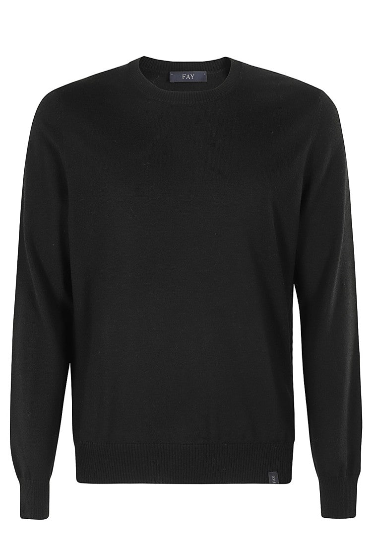 Fay Pullover Sweater In Soft Virgin Wool