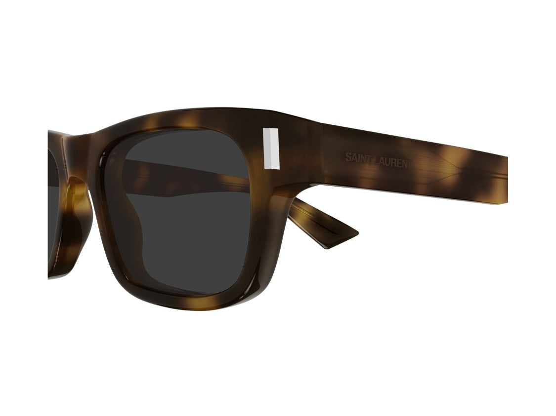 Saint Laurent Sl 83 Metallic Tortoiseshell Acetate Square Sunglasses