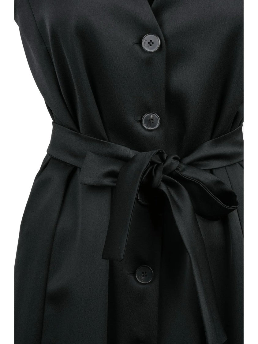 Marella Art.365 Fluid Front Button Midi Dress With Fabric Belt