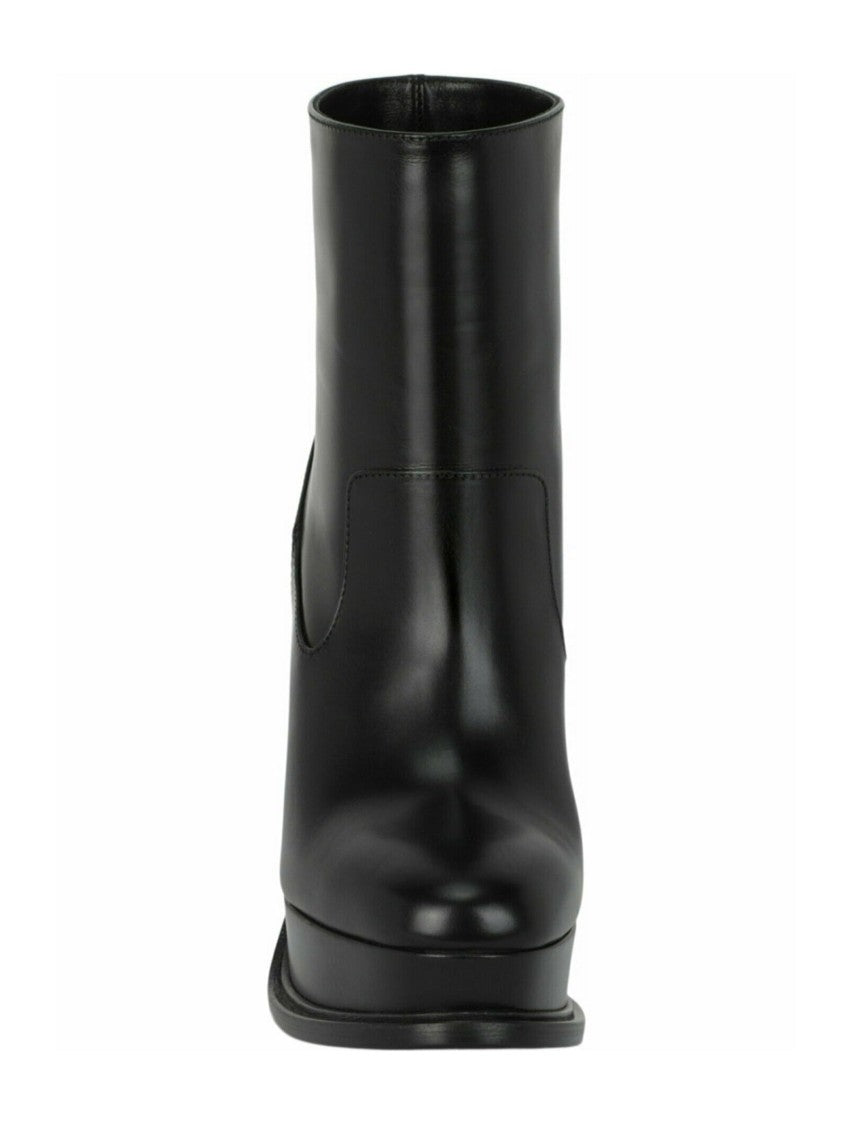 Alexander Mcqueen Leather Ankle Boots