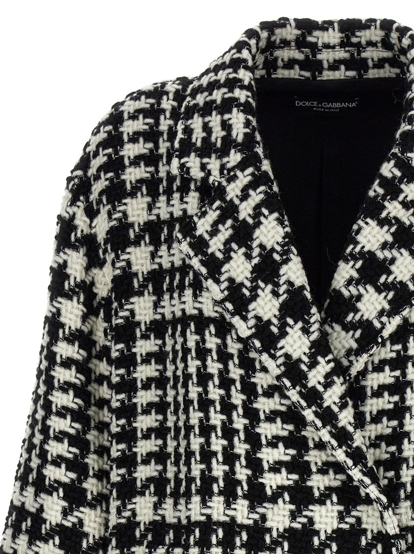 Dolce & Gabbana Pied De Poule' Coat