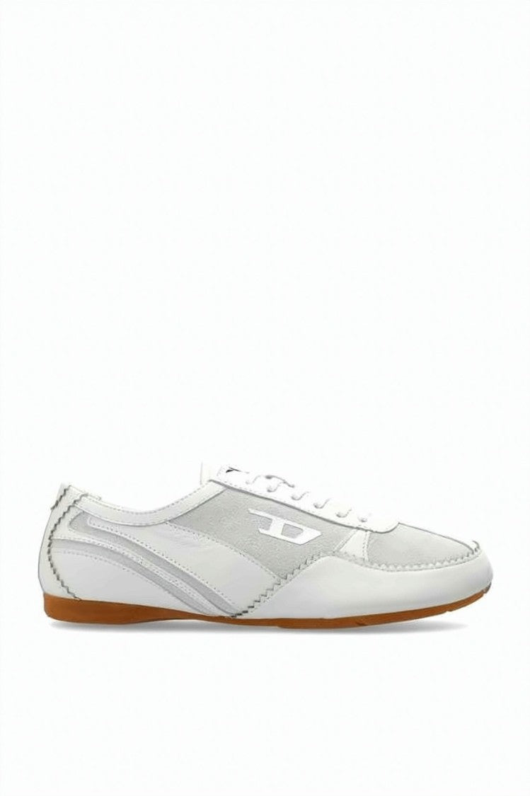 Diesel Black Lambskin Smooth Suede Leather Sneakers