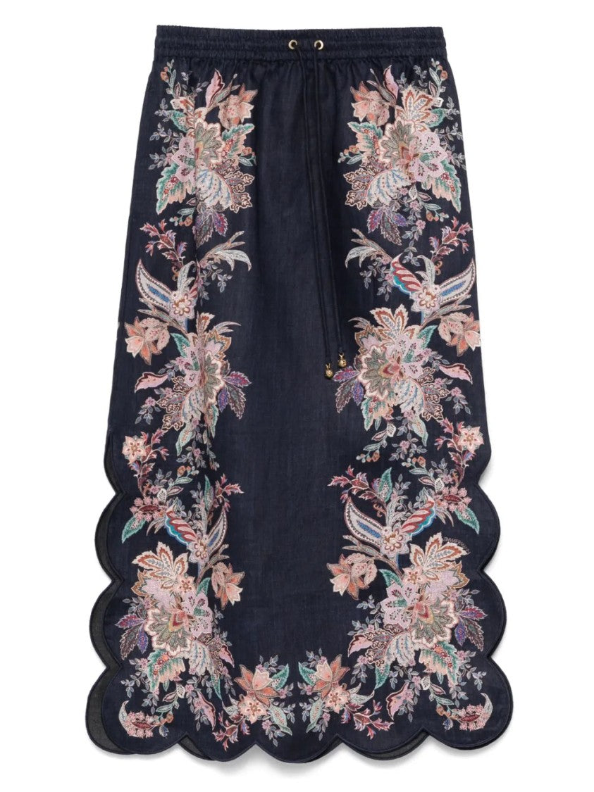 Zimmermann Rhiannon Midi Skirt