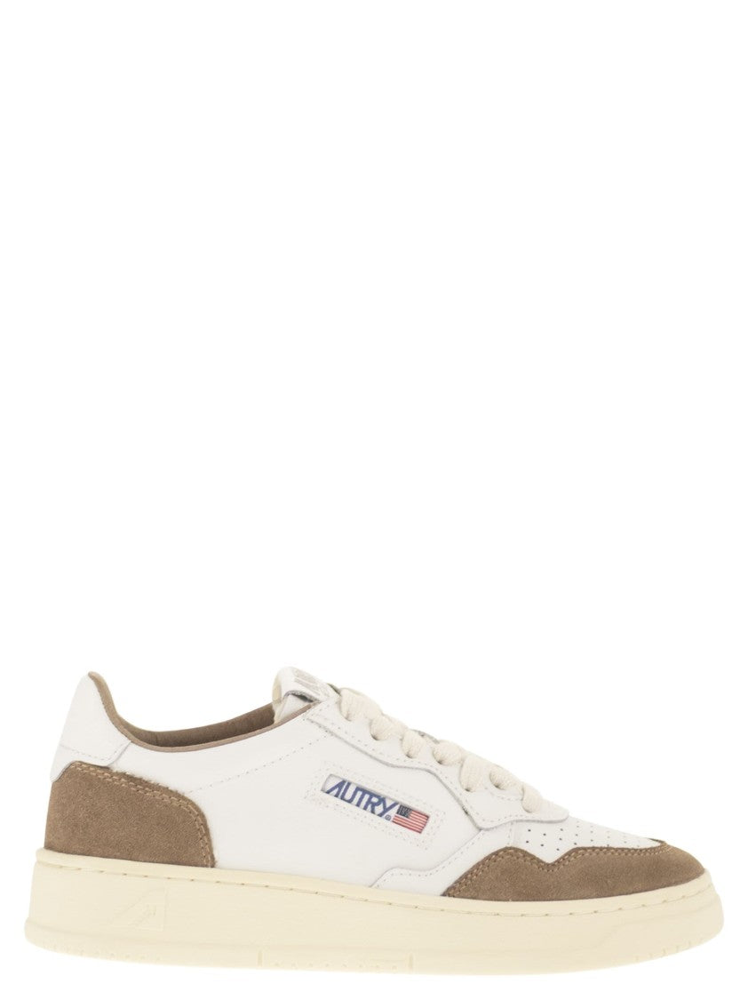 Autry Medalist Low - Leather And Suede Sneakers
