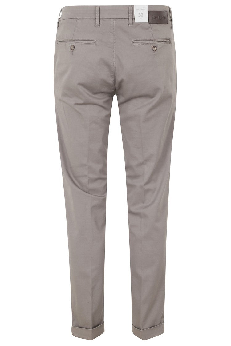 Re-Hash Cotton-Blend Darts Turn-Up Chino Pants