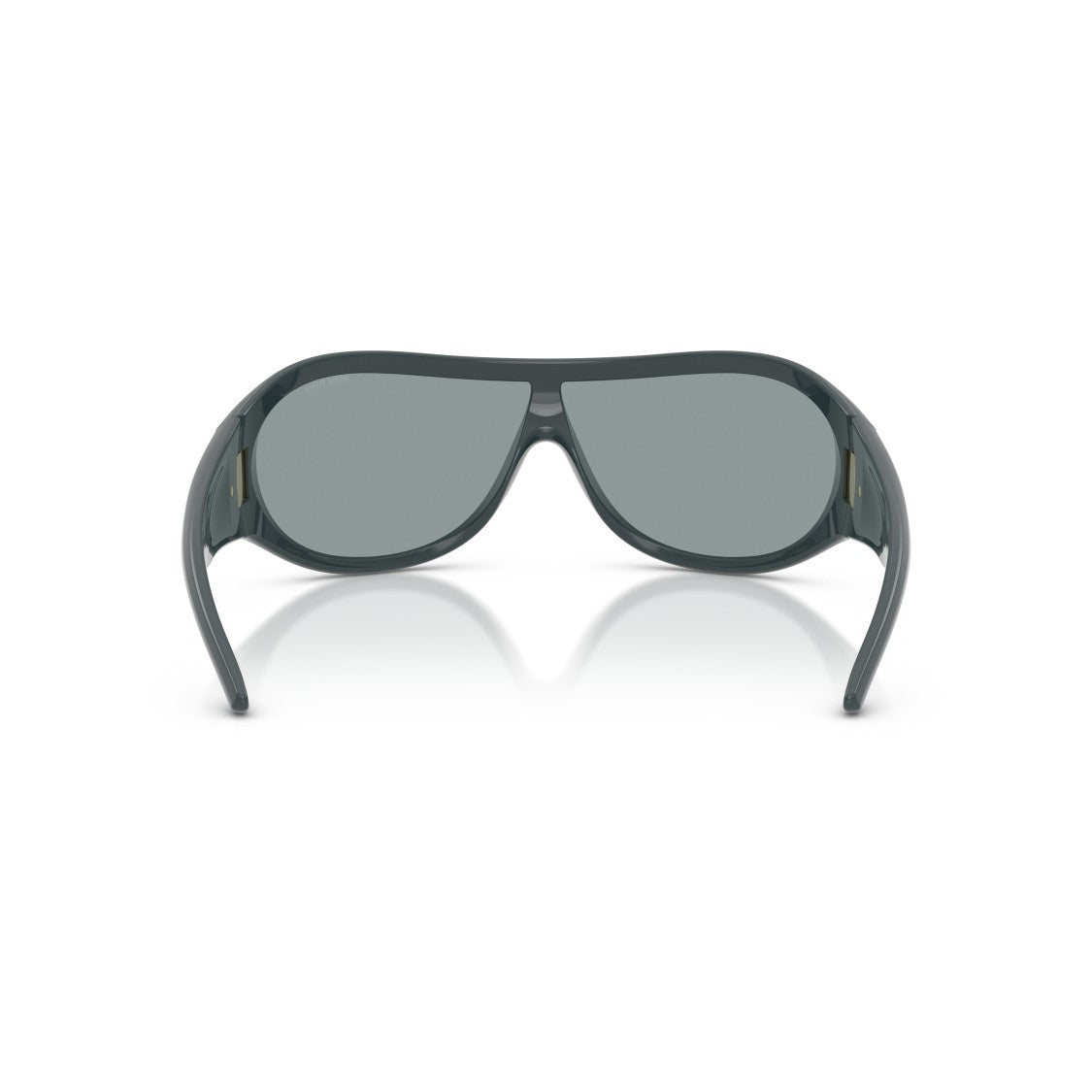 Miu Miu Wraparound Sunglasses With Matte Black Frame