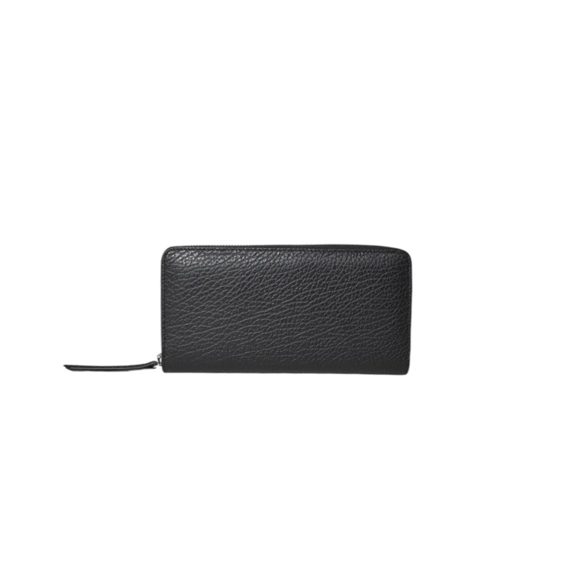 Maison Margiela Four Stitches Black Leather Zip Around Wallet