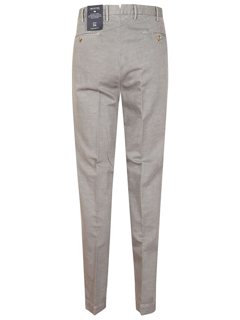 Incotex Tailored Cotton Trousers With Subtle Pleats