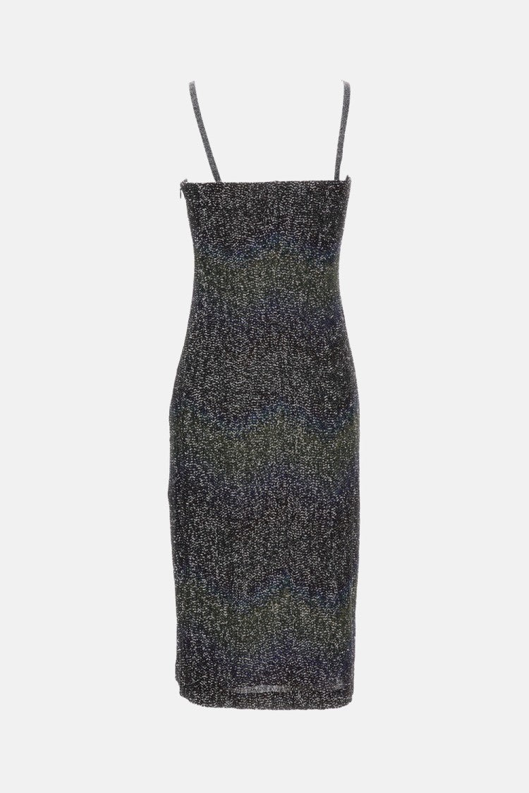 Missoni Multicolor Sequins Greek Key Mini Dress